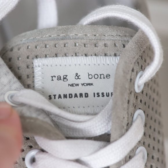 Rag & Bone New York Standard Issue Perforated Leather Sneakers - Picture 2 of 9